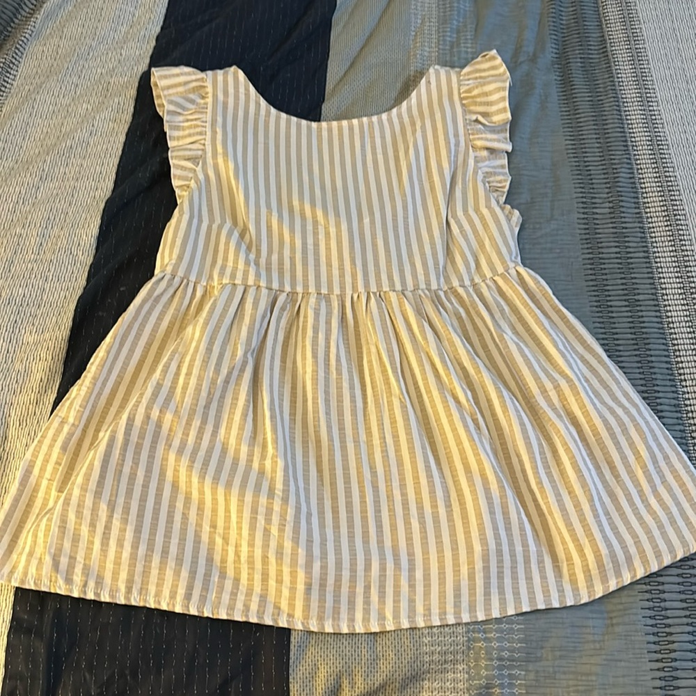 Open back babydoll top